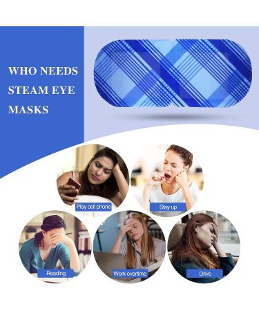 ALAREWO 22 Packs Steam Eye Mask for Dry Eyes & Fatigue - Self Heating Disposable Spa Warm Eye Compress for Stress Relief & Headache - Unscented (22 Count) - Buy Online on GoSupps.com