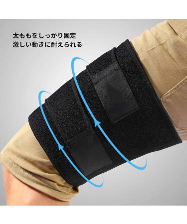 Thigh Bandage & Support for Muscle Tears | Compression with Velcro - Pain Relief for Thighs & Sciatic Nerves - Buy Online on GoSupps.com