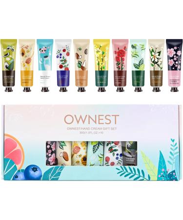Ownest 10 Pack Plant Fragrance Hand Cream Moisturizing Hand Care Cream Travel Gift Set With Natural Aloe And Vitamin E For Men And Women-30ml - Buy Online on GoSupps.com