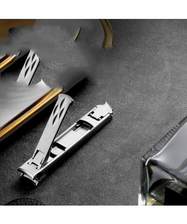 SVAASA Nail Clippers Foldable Double-Ended Nail Clipper Tool Precision Trim Splash Resistant Trimmer Scissor Stainless Steel Manicure Pedicure Tool - Buy Online on GoSupps.com
