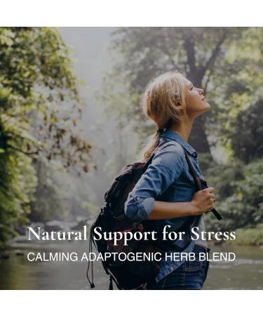Utzy Naturals Adapto-Calm | Stress Support Formula | with Ashwagandha Tulsi Holy Basil and Passionflower | 60 Capsules - Buy Online on GoSupps.com