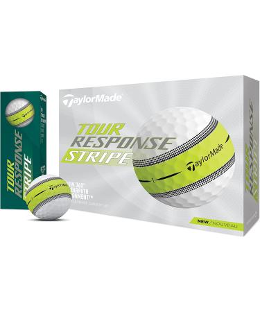 TaylorMade 2022 Tour Response Stripe Golf Balls - 12 Pack - Buy Online on GoSupps.com