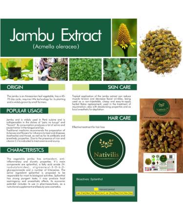 Nativilis Amazonian Jambu Flower 30g | Plant-Based Muscle Relaxing Sensation | Spilanthol-Rich | Dried Vegan Herb - (1.06 oz) US - Acmella Oleracea - Buy Online on GoSupps.com