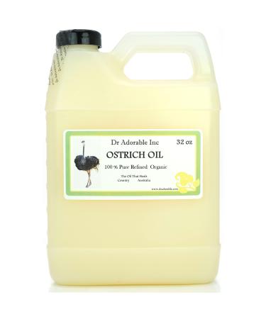 OSTRICH OIL BY DR.ADORABLE 100% PURE ORGANIC 32 Oz