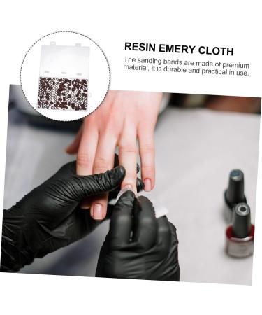 POPETPOP 1 Box Boxed Manicure Circle Nail Polishing Band Grinding Wheel Sand Band Nail Grinding Head Nail Care Tool Nail Accessories Nail Polishing Head Resin Abrasive Cloth Drill Frosted 1.27x0.8cm Brown - Buy Online on GoSupps.com