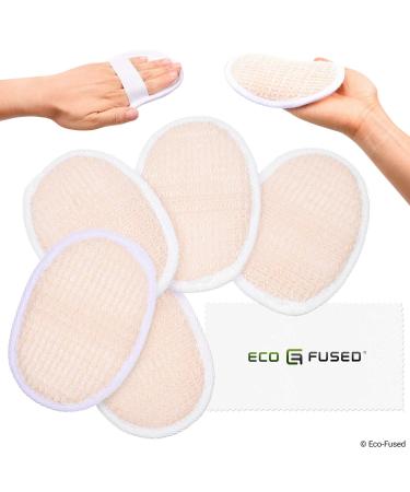 Luffa towels (5 pieces) |Peeling scaying sponges |Soft cotton material |Skin care product |Shower/bath |Fiber structure |Perfect for washing Paquet de 5 - Coton