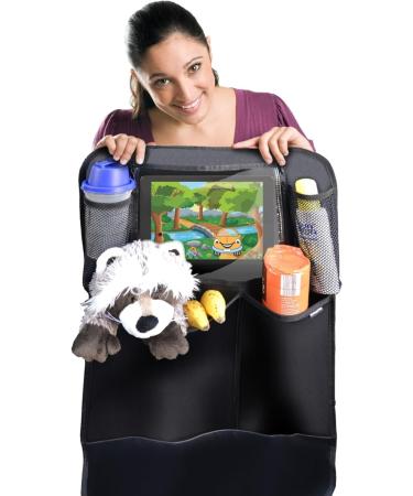 Myhappyride Backrage Protection - 2-Piece Car Back Seat Organizer with iPad/Tablet Compartment | Waterproof Kick-Mat Protection for Kids | Universal Fit - Buy Online on GoSupps.com