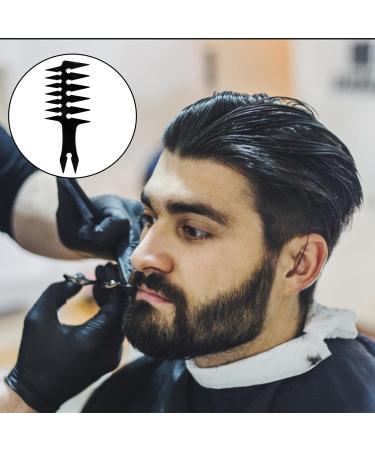 1pcs Texture Comb Fantail Handle Black Wide Tooth Styling Comb Two Sided Barber Comb Professional Men Styling Comb for Men Shaping Wet Curly Pick Oil Hair Most Hair Stylist Tools (200mm X 80mm) - Buy Online on GoSupps.com