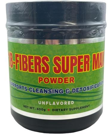G.M.J FIBRA 18 Super MAX Powder (18 Fibers) - 400g - Dietary Supplement - Supports Cleansing & Detoxification Unflavored (2 Pack) - Buy Online on GoSupps.com