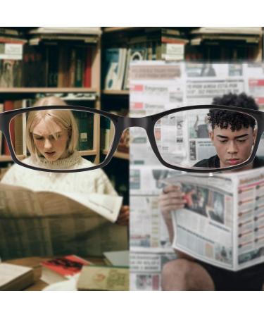 5 Pack Reading Glasses for Men & Women - High-Quality Comfortable Rectangular Spring Hinges - 5 Colors - 0.75 Magnification - Buy Online on GoSupps.com