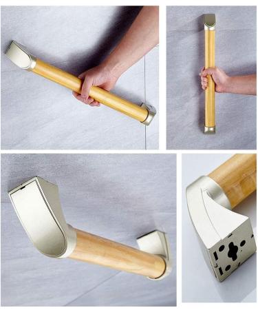 Bathroom Handrails Safety Old Man Support Grab Bar Toilet Accessible Disabled Wooden Anti-Slip Grab Bar Wall-Mounted Grab Bar for Child Dis - Buy Online on GoSupps.com