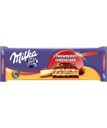 Milka Milk Chocolate Strawberry Cake Cheese Flavor 300g