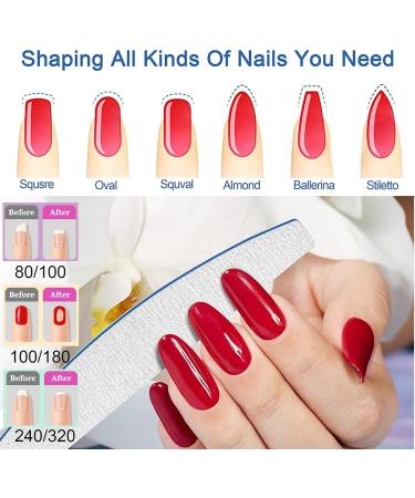 VZFIT Nail File - Nail Files for Natural Nails Perfect Buffer for Nails Set of 30 Different Densities - Buy Online on GoSupps.com