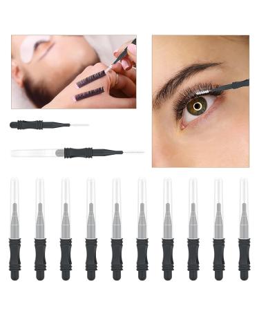 20PCS Micro Eyebrow & Eyelash Brush Set for Extensions & Lamination - Black - Buy Online on GoSupps.com