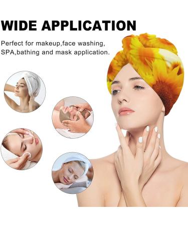 Field of Sunflowers Microfiber Hair Towel Wrap for Women | Super Absorbent Hair Turban | 10 x 26 | Fast International Shipping - Buy Online on GoSupps.com