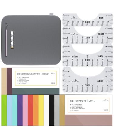 The Ultimate Heat Press Accessories Bundle for Cricut Easy Press - The Perfect Heat Transfer Mat and Vinyl Bundle for Beginners or Skilled Crafters - Create Amazing HTV Projects Effortlessly