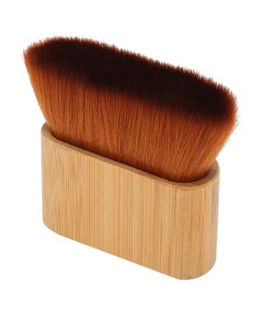 Qukaim Hair Sweeping Brush Wooden Hairdressing Neck Duster Anti-Static Brush for Hair Salon Broken Hair Sweeping Neck Duster