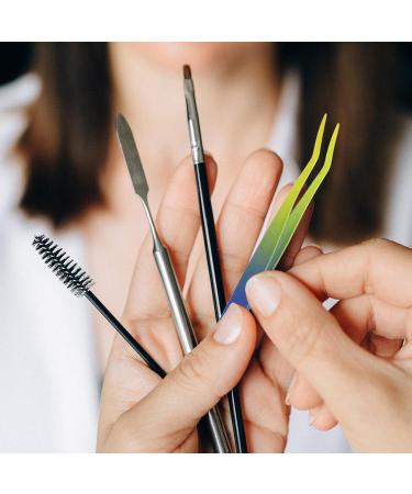 Minkissy 2-in-1 Eyelash Tweezers Set - Curved Stainless Steel Applicator & Jewelry Clip for False Lashes & Nails - International Shipping Available - Buy Online on GoSupps.com