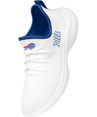 FOCO Buffalo Bills NFL Women's Midsole White Sneakers - Officially Licensed Team Footwear - Buy Online on GoSupps.com