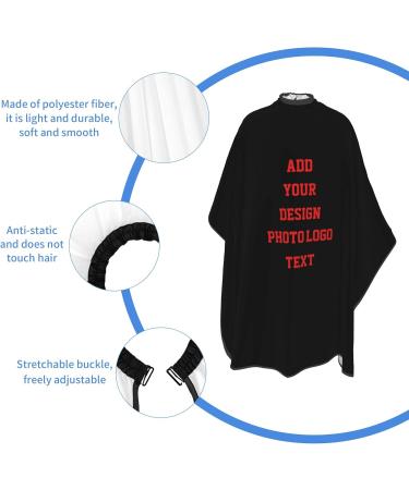 Personalized Men's Hairdressing Cloak | Custom Haircut Apron with Logo & Photo for Home & Salon - Buy Online on GoSupps.com