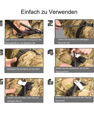 Feloyal Tourniquet - Tactical Accessories & Emergency Set for Hunting Hiking & Severe Outdoor Emergencies - Blood Loss Control - Black Tourniquet - Buy Online on GoSupps.com