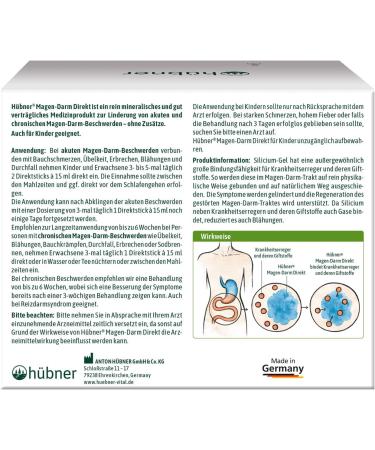 H bner - Gastrointestinal Direct 30 direct sticks of 15 ml - Buy Online on GoSupps.com