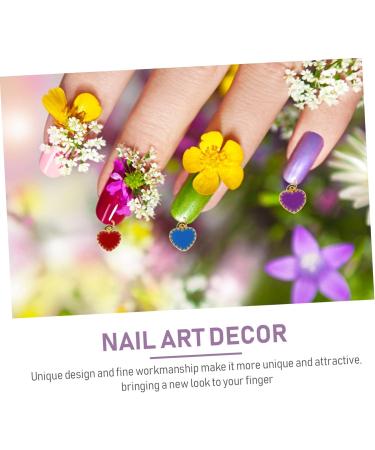 Amosfun 1set Nail Charm Nail Crystals Gems Nail Dangle Charms Metal Nail Art Decorations Nail Jewels Stones Nail Piercing Tools Hand Drill Diy Nail Jewel 3d Decorative Items Manicure Alloy - Buy Online on GoSupps.com