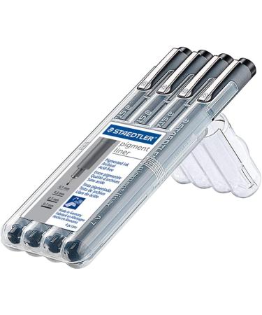STAEDTLER Pigment Liner Set | 4 Black Drawing Pens | 308 A6 WP403 - Buy Online on GoSupps.com