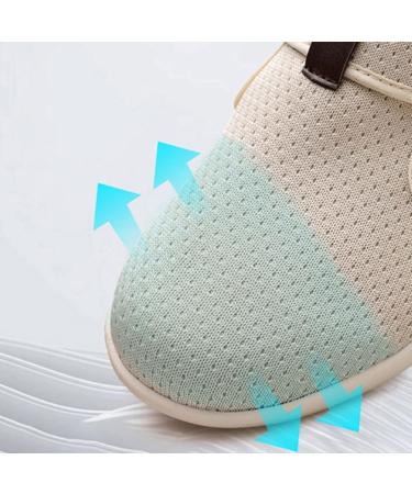 LEEWE Diabetic Shoes for Men Women - Adjustable, Orthopedic House Shoes for Swollen Feet - Gray, Size 45 - Buy Online on GoSupps.com