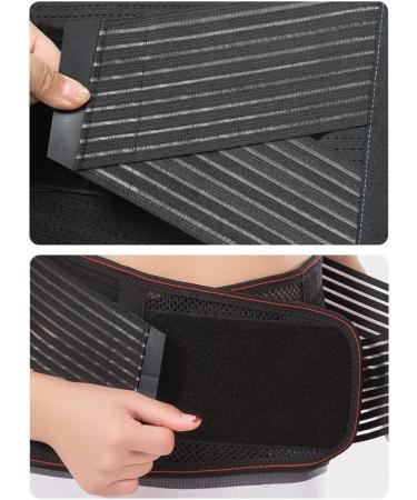 Summer Mesh Back Belts for Pain Relief | Double Train Lower Lumbar Support for Men & Women - Black XXL - Buy Online on GoSupps.com