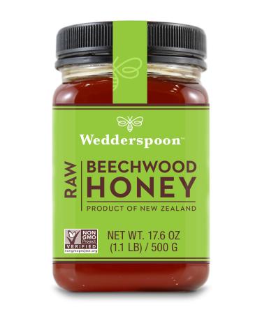 Wedderspoon Raw Beechwood Honey 17.6 oz (500 g)