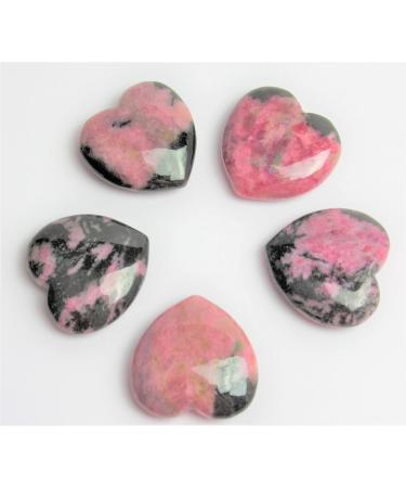 Steinfixx Rhodonite Gem Stone Heart | Healing & Chakra Stone | Massage Stone Gift for Loved Ones - International Shipping Available - Buy Online on GoSupps.com