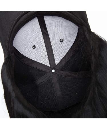 SEGO Hair Extensions with Baseball Cap - Wavy Realistic Black Wig Hairpiece | International Shipping Available - Buy Online on GoSupps.com