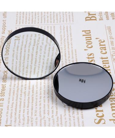 Frcolor 10X Magnifying Round Pocket Mirror - Cosmetic Mirror with Suction Cups for Perfect Makeup Anywhere - Buy Online on GoSupps.com
