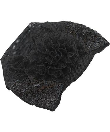 Quzente Lace Hairband Lace Pearl Floral Hairband | Boho Elegant Wide Headwrap Hair Pearl Accessories Lace Hairbands Headwrap for Girls Teens Black - Buy Online on GoSupps.com