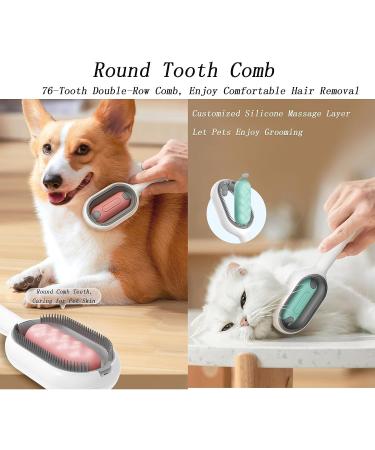 Cabbage Pets Sticky Brush 2.0 for Cats - 4 in 1 Universal Pet Knots Remover with Wet Wipes & Cotton Towels | Best Cat Brush for Grooming & Shedding - Buy Online on GoSupps.com