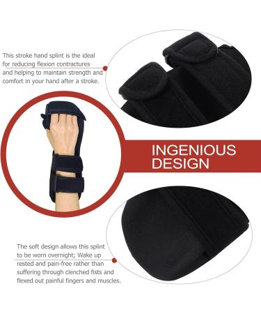 ZZBB Adjustable Wrist Support Finger Orthotics Training Fingerboard Points Hand Wrist Brace Hand Brace Functional Hand Splint for Stroke Hemiplegia Patients Left Large - Buy Online on GoSupps.com