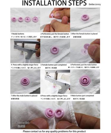384 Set KAM Snaps Buttons + Pliers Starter Kit - 24 Colors, Size 20 T5 Plastic Fasteners for Crafts & Clothing - No-Sew Snap Closures - Buy Online on GoSupps.com