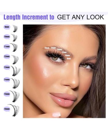 Pawotence 280pcs 40D Curl Cluster Lashes 9-16mm Mix | Self-Application at Home - Buy Online on GoSupps.com