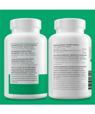Vitasave Quercetin Plus 500mg with Bromelain (120 Count (Pack of 1)) - Buy Online on GoSupps.com