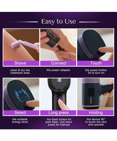 IPL Hair Removal Device with Infinite Flashes - 2 Attachments for Face, Body, Bikini Lines - Corded - Buy Online on GoSupps.com