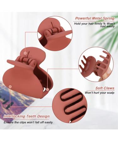 FRIUSATE 12 pieces Small Hair Claw Clips 1.5 Matte Hair Clamps Nonslip Hair Clamps Claw for Women Girls - Buy Online on GoSupps.com
