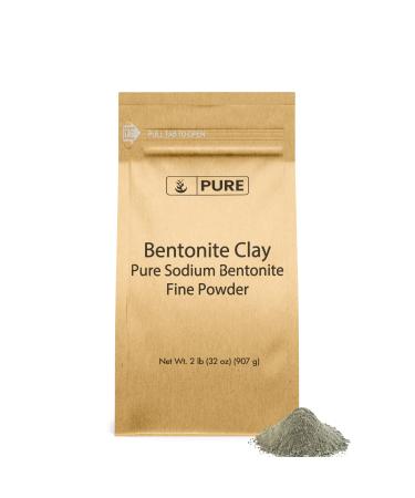 Pure Original Ingredients Bentonite Clay (2 lb) Fine Powder  Pure Sodium Bentonite  for Face Masks & More