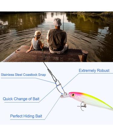 Durantey 30-Piece Steel Leader Fishing Wire - Coated 50cm Pike Fishing Lines for Superior Performance - Buy Online on GoSupps.com