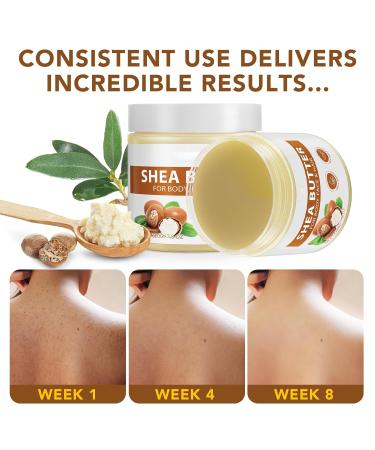 FEISIDUNWSF Raw Shea Butter Organic Pure & Unrefined Shea Butter for Body Face & Hair Care Deep Moisturizing Natural Skin Hydration Softening & Nourishing Enriched with vitamins A E & F 7.8 OZ - Buy Online on GoSupps.com