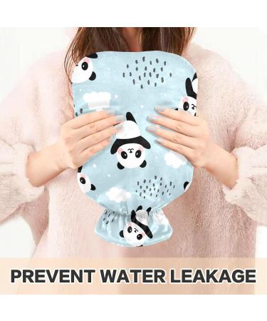 Hot Water Bottle with Panda Blue Cloud Cover - 2L Pain Relief & Sports Injury Hot Pack - Buy Online on GoSupps.com