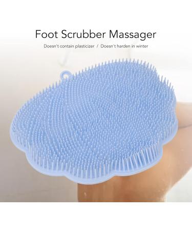Shower Massager with Suction Cup | Soft Touch Foot Scrubber & Foot Care Tool - Blue - Buy Online on GoSupps.com