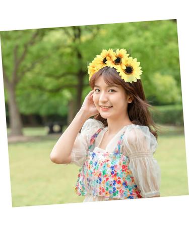 Mikinona Sun Headband Decorative Hairband Sunflower Headband Women Headdress Party Hairband Pattern Headdress Party Hair Clasp Sunflower Hair Hoop Sunflower Hair Clasp - Buy Online on GoSupps.com