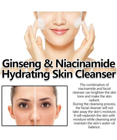 Nettoyant Visage Doux La Niacinamide: Nettoie En Profondeur Les Impuret s Mousse Riche Et Fine Hydratant Rin age Facile Convient Tous Types De Peau(3PCS) - Buy Online on GoSupps.com