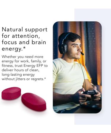 Energy EFP Brain Booster | Nootropic Energy Supplements for Focus & Stamina | 60 Ct with Citicoline Vitamin B Ashwagandha L-Theanine Ginseng - Ship Internationally - Buy Online on GoSupps.com